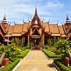 Khmer Architektur Nationalmuseum Phnom Penh Kambodscha Indochina
