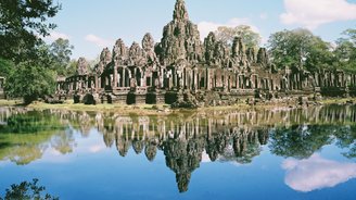 Bayon in der Anlage Angkor Thom Kambodscha