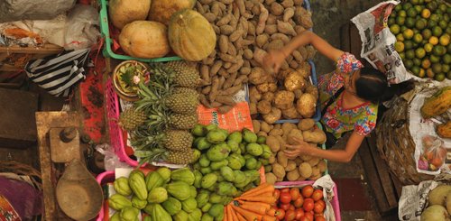 traditioneller Markt auf Bali