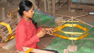 Silk Island Kambodscha traditionelle Handarbeit