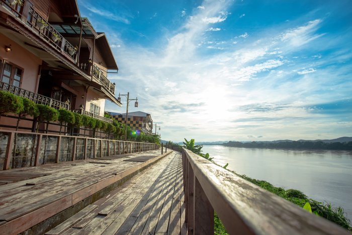 Chiang Khan am Mekongufer Nordostthailand
