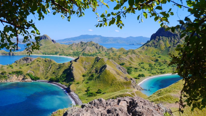 Die Insel Padar im Komodo Nationalpark