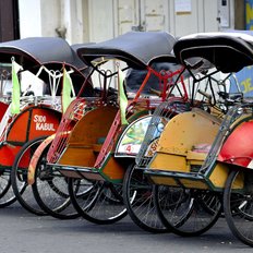Yogyakarta Straßenszene Java