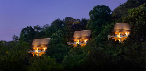 Pangkor Laut Villen am Hügel im Regenwald Malaysia