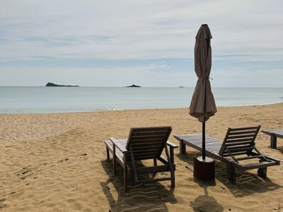 Nilaveli: Blick vom Pigeon Island Resort auf Pigeon Island Ostküste Sri Lanka