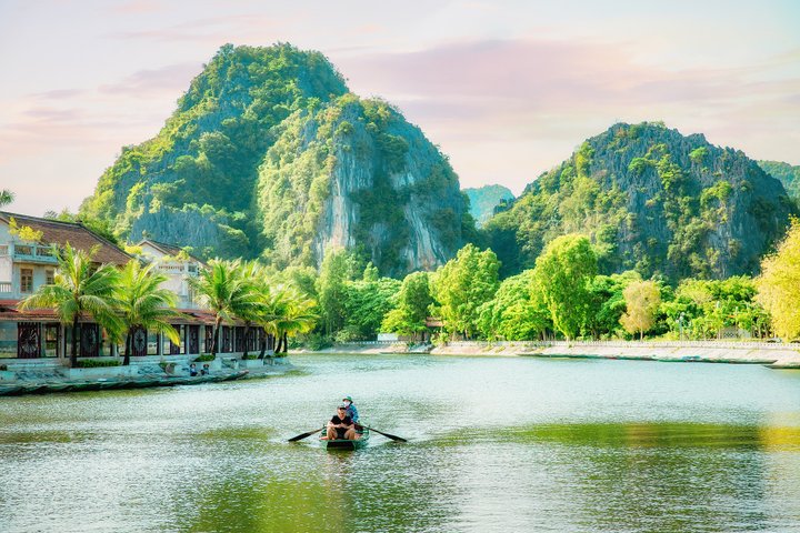 Ninh Binh Tam Coc trockene Halong Bucht 