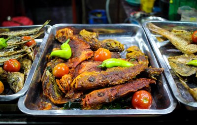 Fisch frisch gegrillt in Sri Lanka