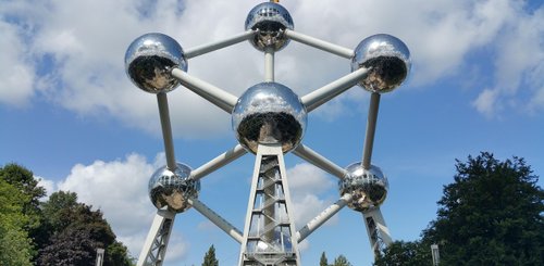 Atomium in Brüssel, ikonisches Wahrzeichen der Stadt