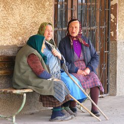 Dorfszene Bulgarien