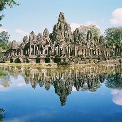Bayon in der Anlage Angkor Thom Kambodscha