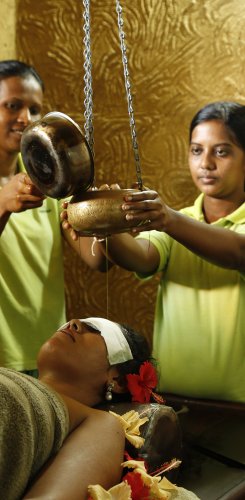 Ayurveda Stirnguss Sri Lanka Wellness