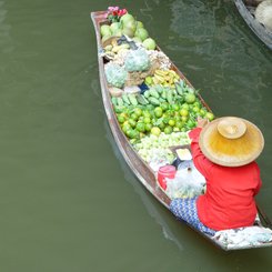 Schwimmender Markt Thailand