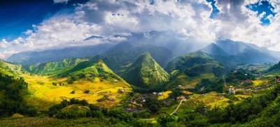 Reisterrassen Sapa Vietnam Indochina