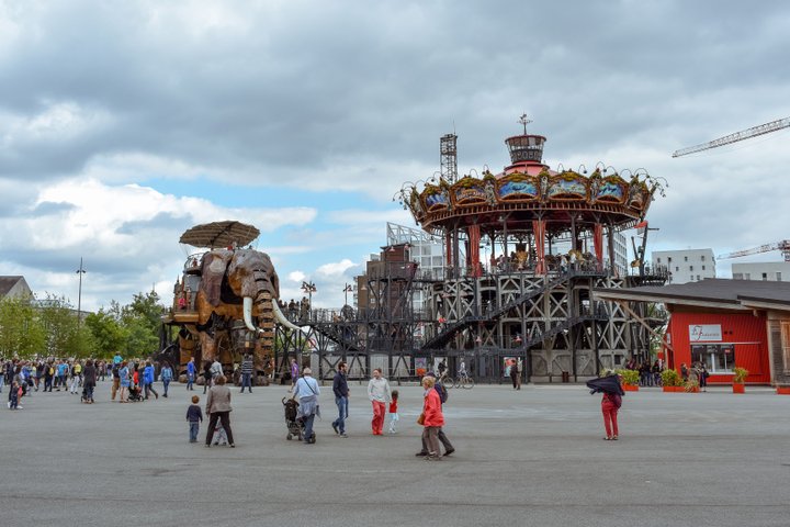 Nantes Westfrankreich Galerie des Machines