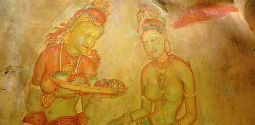 Fresco Sigiriya Wolkenmädchen