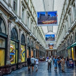 Galeries Royales Saint Huber - faszinierender Einkaufstempel aus dem 19.Jhrdt.