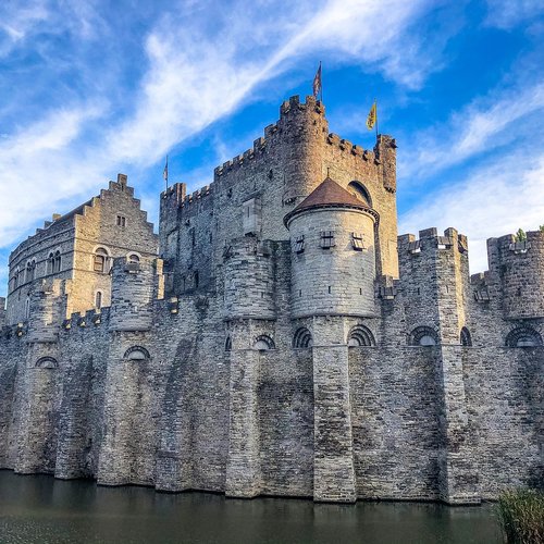 Burg Gravensteen in Gent Flandern