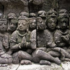 Detail des Borobudur auf Java