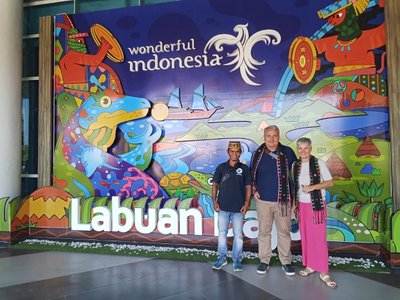 Labuan Bajo Flughafen auf der Insel Flores in Indonesien