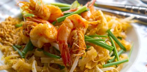 Pad Thai - berühmtestes Thaigericht mit Reisnudeln