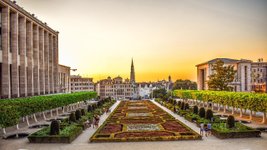 Belgien Brüssel Jardin Mont des Arts