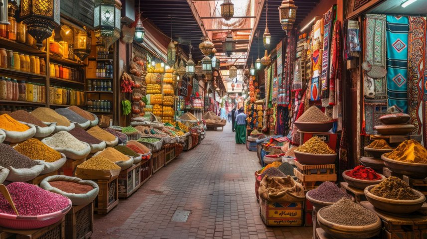 Gewuerzmarkt in Marrakesch