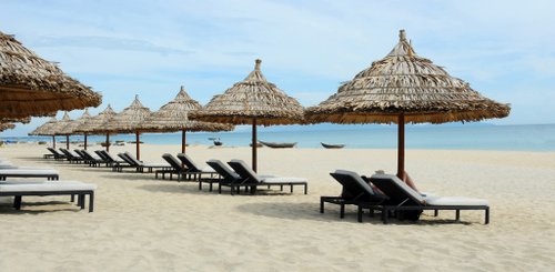 Hoi An Strand mit Sicht aufs Meer