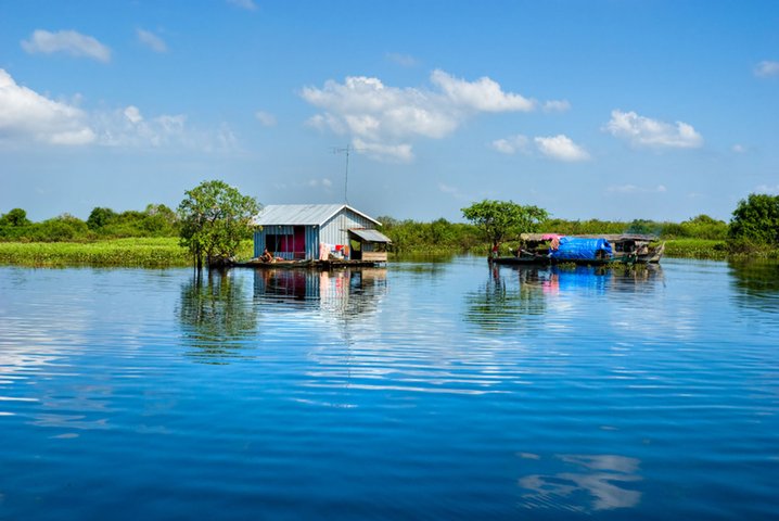 Hausboot Tonle Sap See Kambodscha