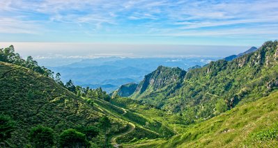 Fantastische Aussicht bei Wanderungen auf Sri Lanka