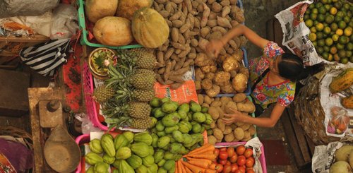 traditioneller Markt auf Bali