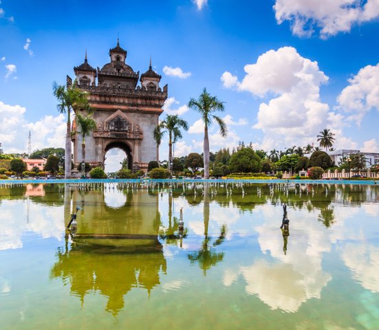 Patuxai Triumphbogen Vientiane Laos