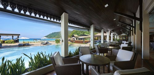 Terrassenlounge des Asean Restaurant The Taraas Redang