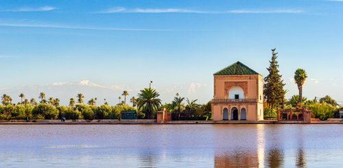 Saadische Villa in Menara Gaerten Marrakesch 