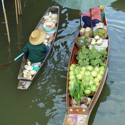 Damoen Saduak Schwimmender Markt