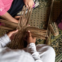 The Namkhan Ökoresort Bambusflechten