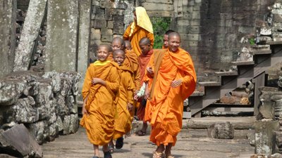 Mönche Indochina Asien