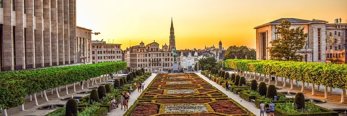 Belgien Brüssel Jardin Mont des Arts