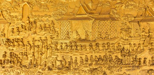 Wat Mai Goldrelief Luang Prabang Laos