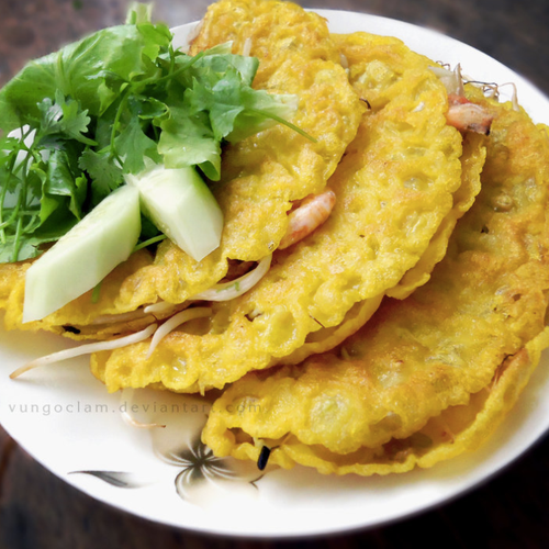 Banh Xeo - typisch vietnamesische Crepes