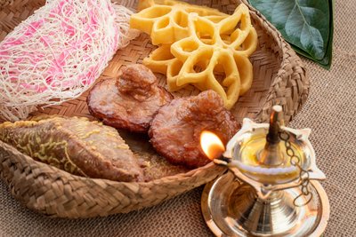 typische Köstlichkeiten zum Neujahrsfest in Sri Lanka