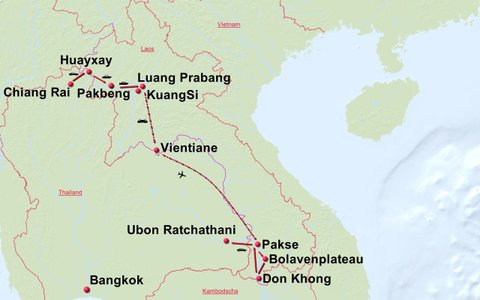 Unvergessliches Laos ZUgvogeltouristik Special