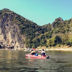 Anouvong, oberer Mekong Laos, Kayakausflug