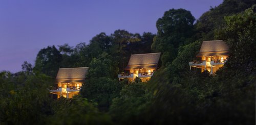 Pangkor Laut Villen am Hügel im Regenwald Malaysia