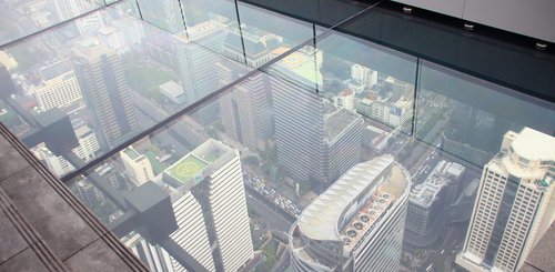 Mahanakhon Building in Bangkok Skywalk