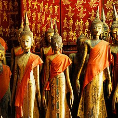 Buddha Wat Xieng Thong Luang Prabang