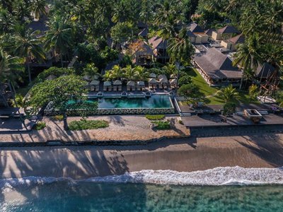Qunci Villas Lombok Sengiggi Beach Aussenansicht
