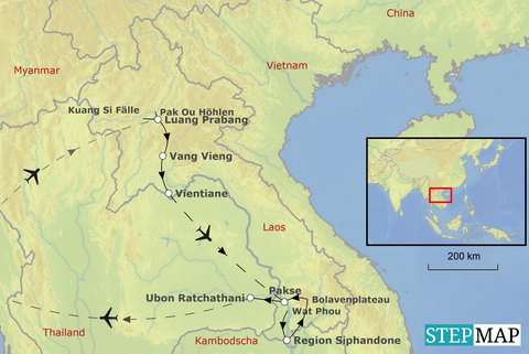 Laos komplett inkl. Flug 
