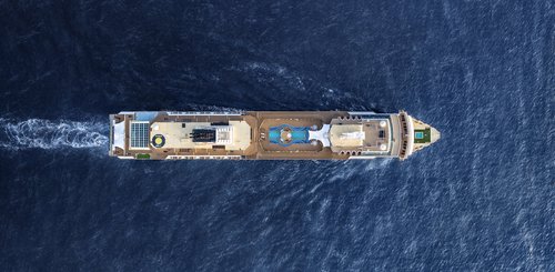 Mein Schiff Herz von oben