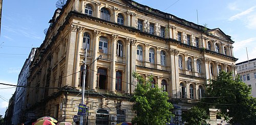 Downtown Yangon Myanmar Haus aus der Kolonialzeit