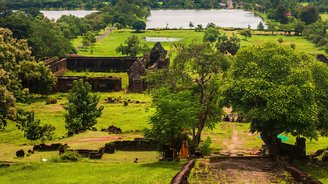 Wat Phu eindrucksvolles UNESCO Welterbe in Suedlaos